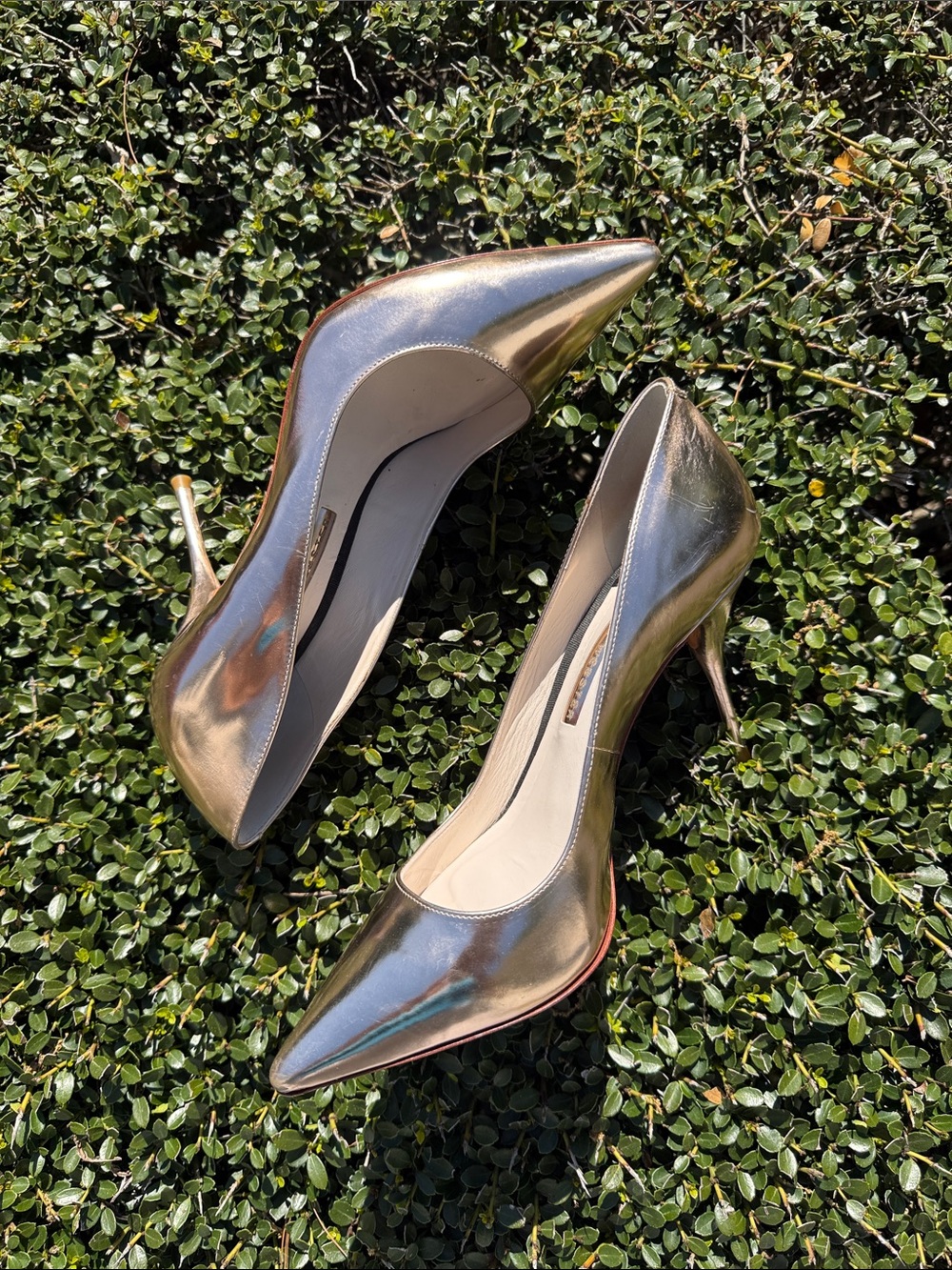 Sophia Webster Metallic Stiletto Heels - made in Brazil 🇧🇷